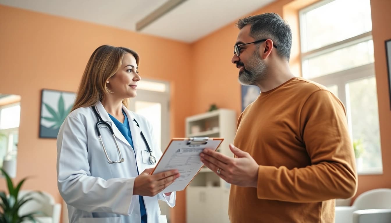 Get Medical marijuana card consultations in a bright, professional healthcare office.