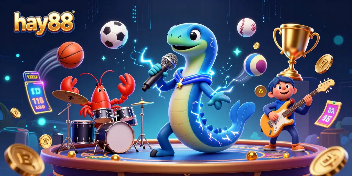 Experience excitement with HAY88's electric eel DJ under the sea, enhancing your gaming thrills.