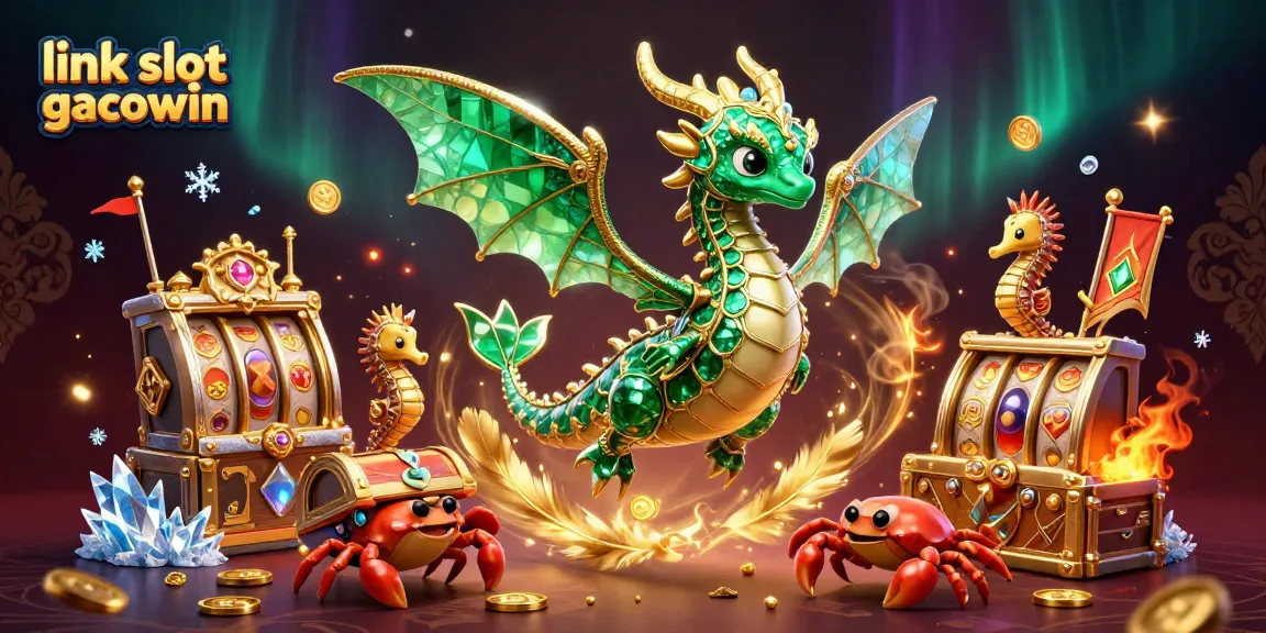 Mainkan permainan menarik di link slot gacor maxwin dengan naga laut yang cerah dan harta karun.