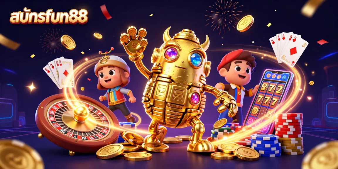 สมัครfun88 พร้อมเล่นสล็อตออนไลน์จากค่ายดังในภาพ 3D สุดระทึก