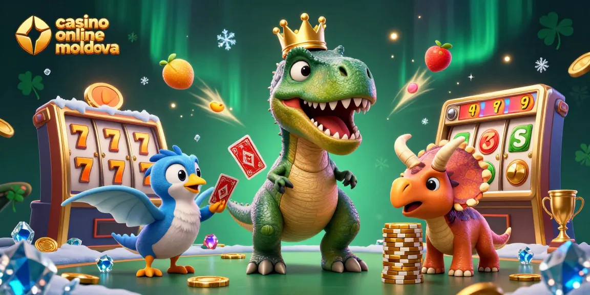 Joacă și câștigă la casino online moldova cu o ilustrație vibrantă a jocurilor de noroc.