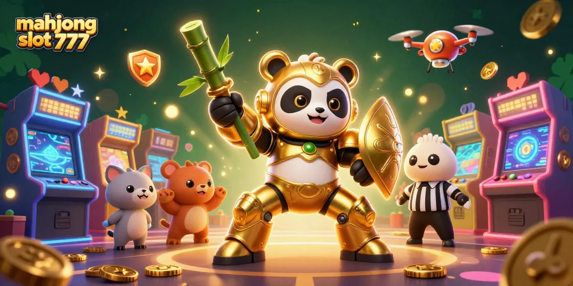 Engage in the thrilling action of mahjong slot 777 with vibrant 3D characters and colorful game elements.