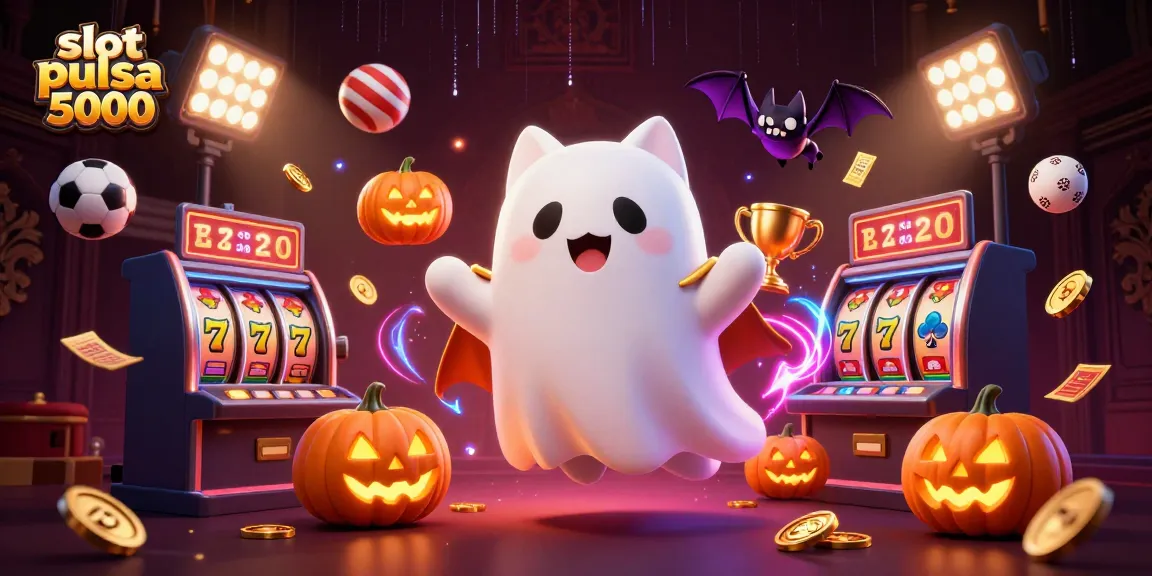 Menggairahkan pengalaman bermain slot pulsa 5000 dengan kucing hantu dan vampir berteman di kasino bertema.