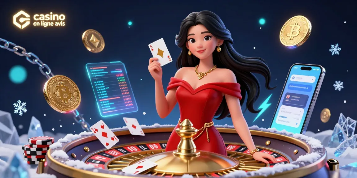 Interagissez avec les avis de casino en ligne à travers un gameplay époustouflant illustré par une femme confiante à la roulette.