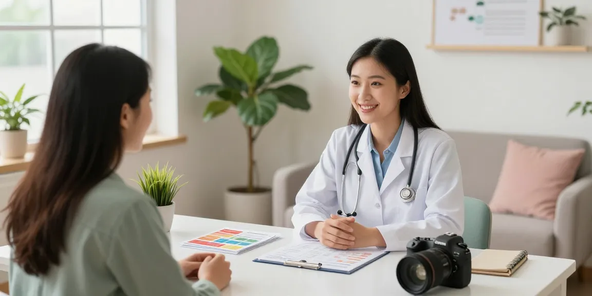 Patient discussing their medical marijuana card options in a calming healthcare office