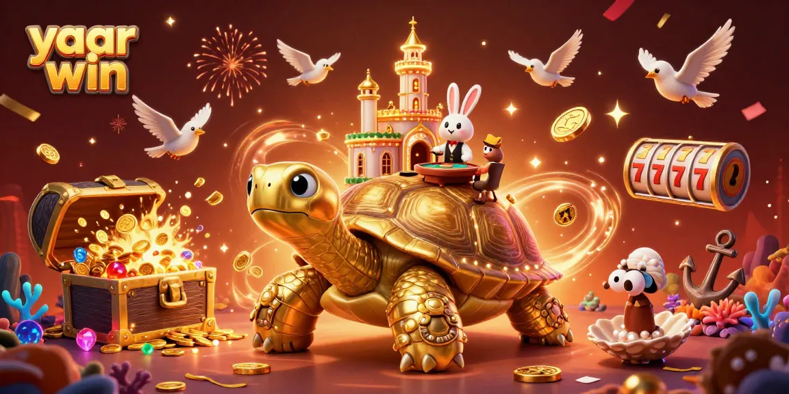 Engage in the excitement of yaar win with vibrant 3D casino elements celebrating big wins and festive energy.