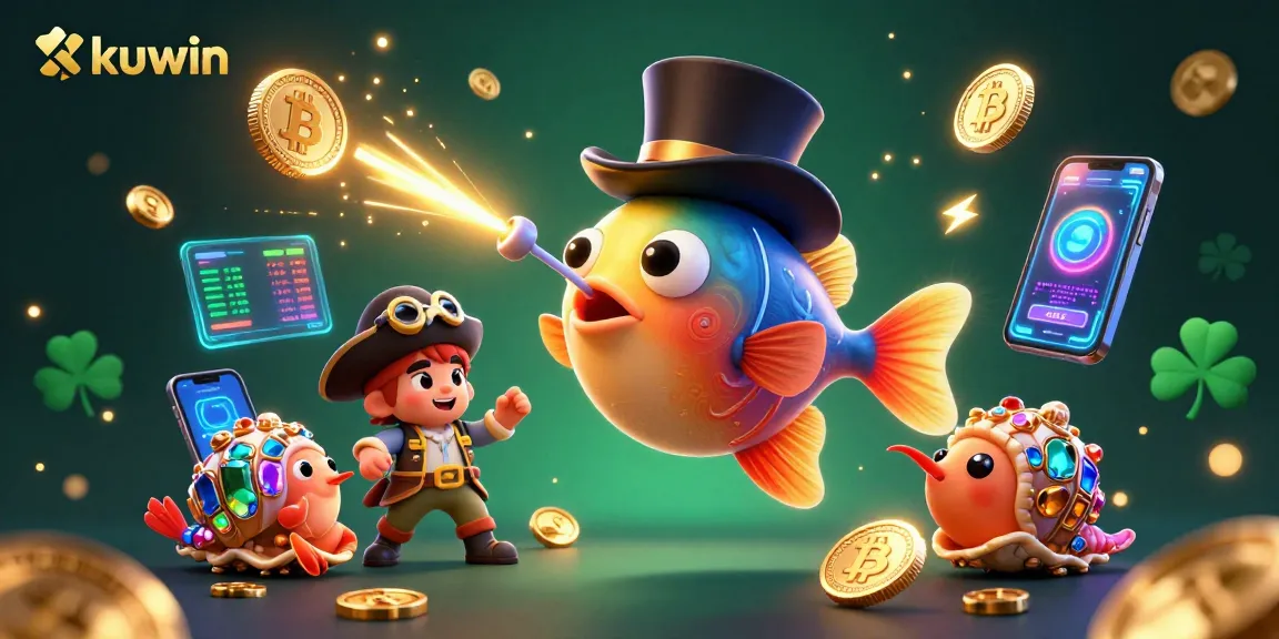 Kuwin captivates gamblers with a vibrant 3D scene, featuring a deep-sea anglerfish and treasures.
