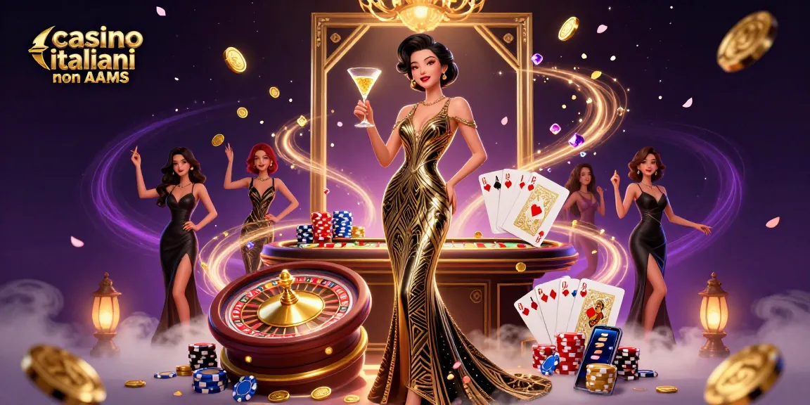 Vivi l'emozione nei casino italiani non AAMS con giochi vivaci e un'atmosfera glamour.