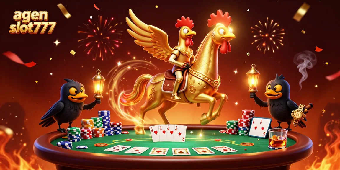 Experience thrilling gameplay with agen slot777, featuring a vibrant casino scene full of excitement and energy.