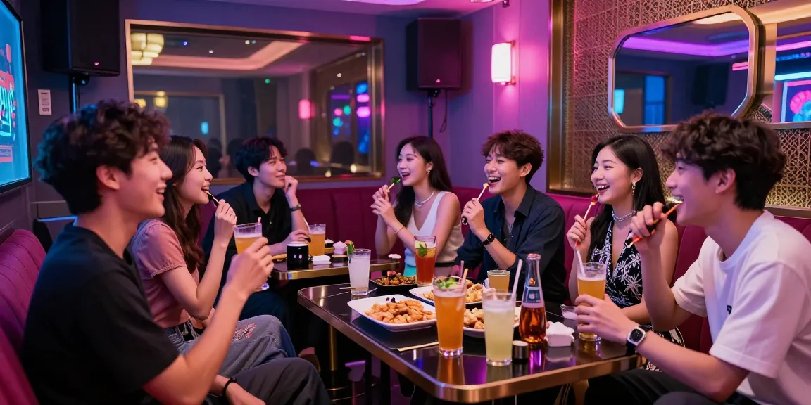 Fun evening at 인천쓰리노 private karaoke, showcasing vibrant atmosphere and engaging hostesses.