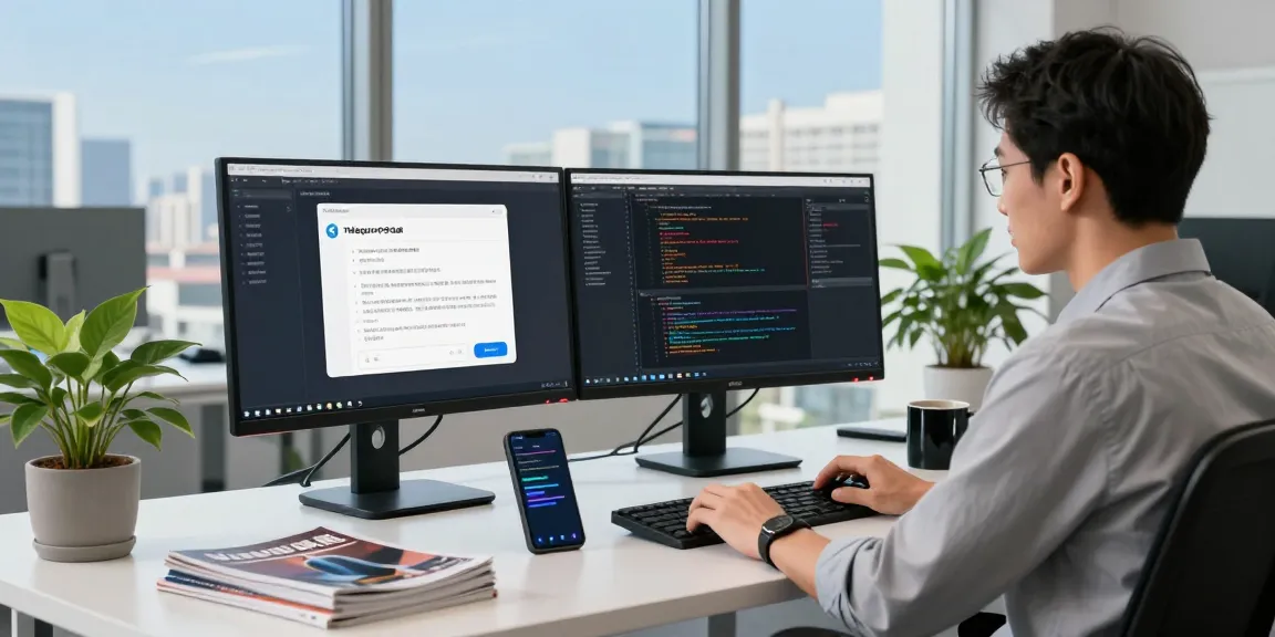 IT professional enhancing telegram中文版 user experience in a dynamic workspace