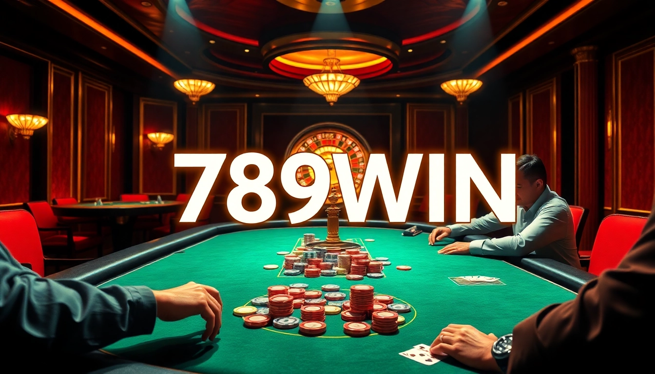 Players enjoying a thrilling game at nhà cái 789win's vibrant casino table.
