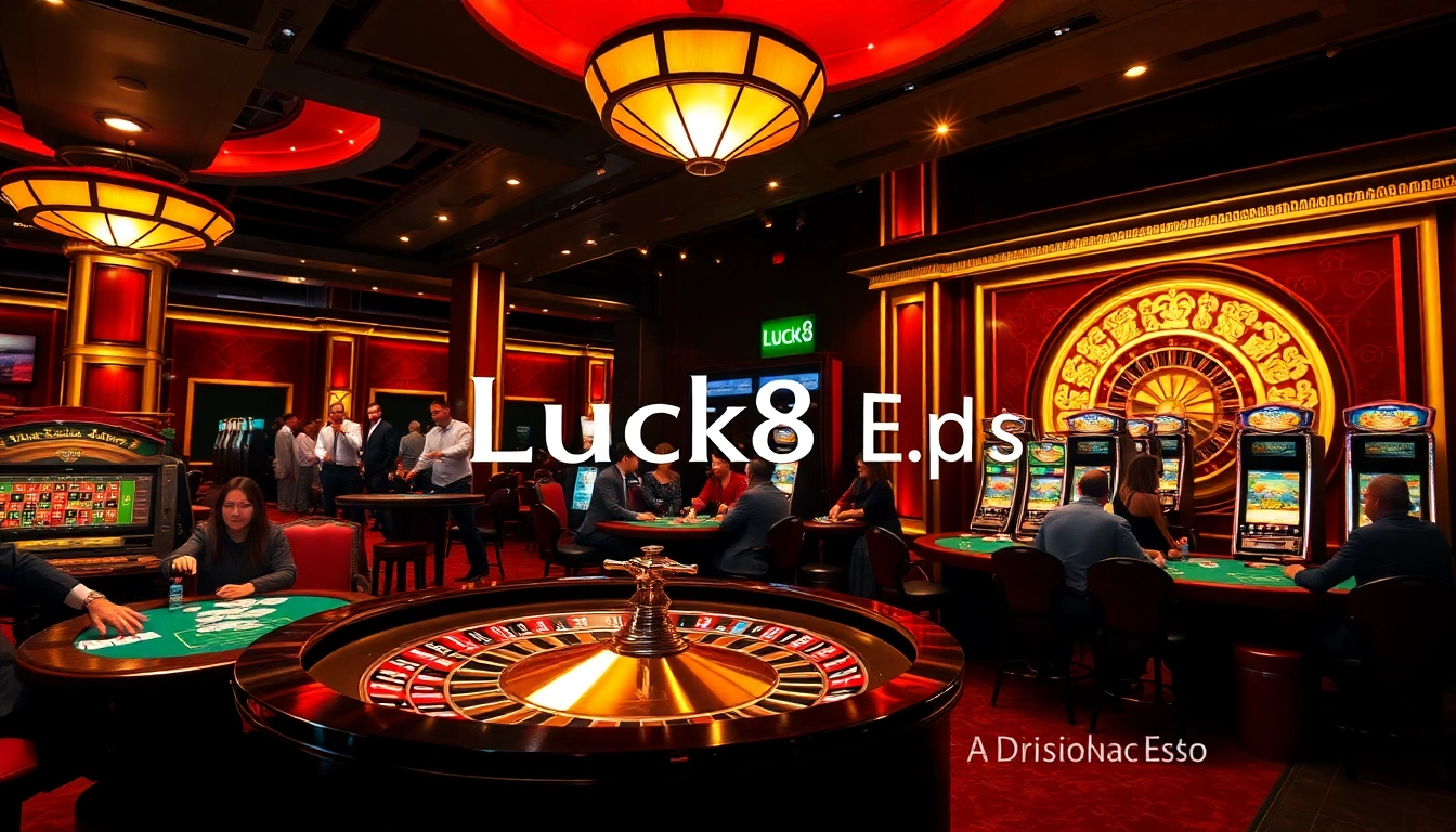 Engage with the thrilling action at Luck8 Esq casino, featuring vibrant roulette and poker games.
