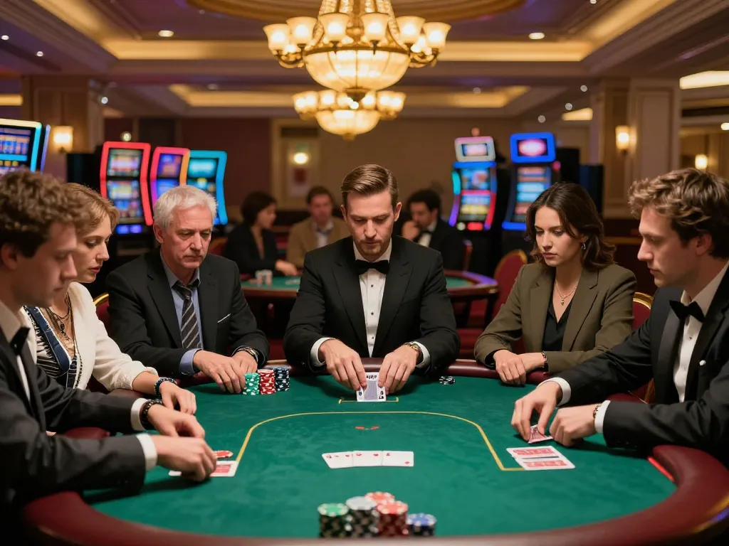Experience strategic poker gameplay at https://s8inc.com/ with players in high-stakes atmosphere.