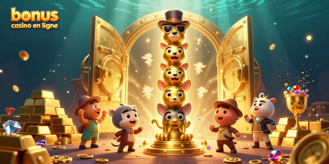 Profitez d'un bonus casino en ligne avec des illustrations détaillées et des trésors éclatants.