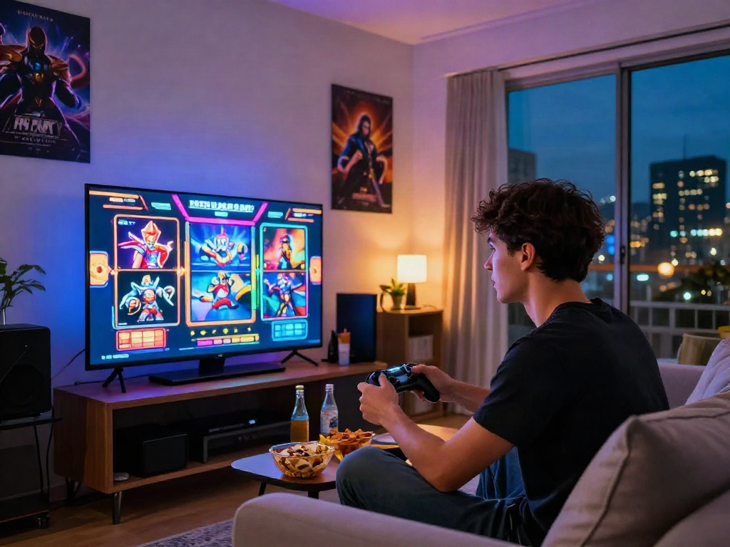 Kesenangan bermain judi slot online dengan Link LUXURY111 di ruang tamu yang nyaman.