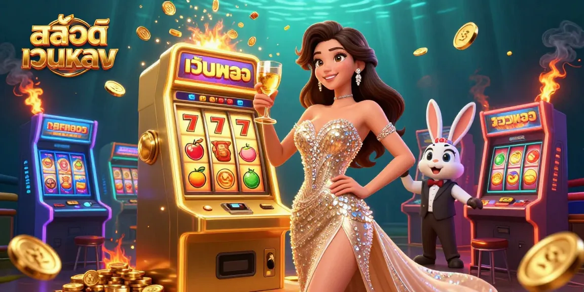 Experience สล็อตเว็บตรง with thrilling gameplay alongside vibrant slot machines and a celebratory atmosphere.