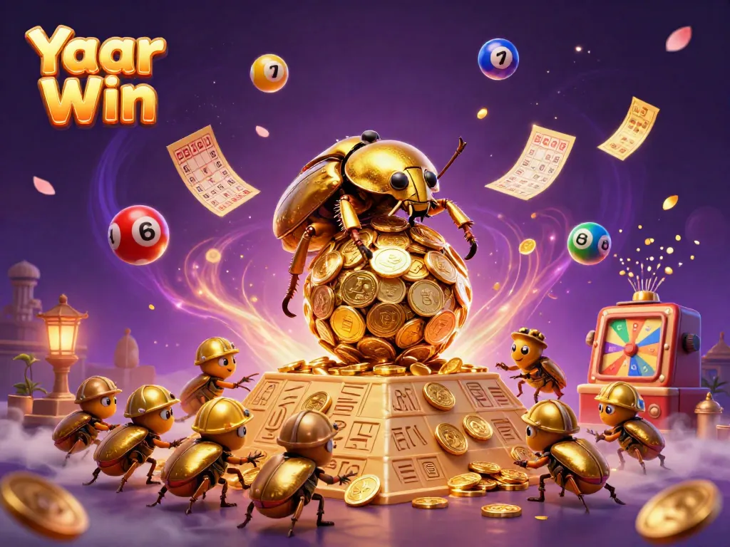 Yaar Win showcases delightful 3D cartoony characters and vibrant elements in a gambling-themed scene.
