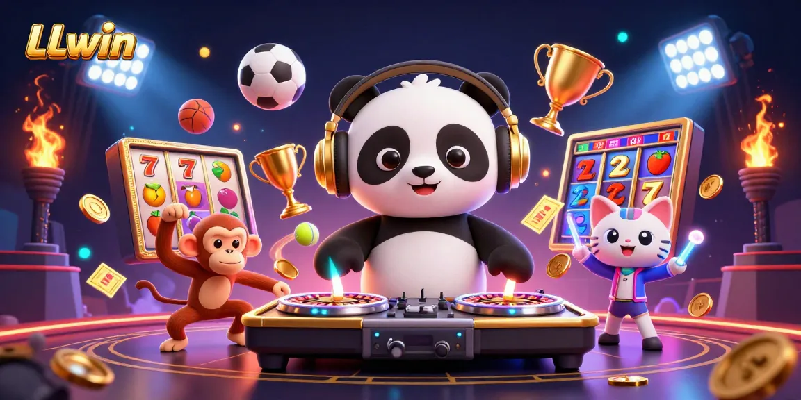 Experience the excitement of LLwin with vibrant characters and engaging casino elements.