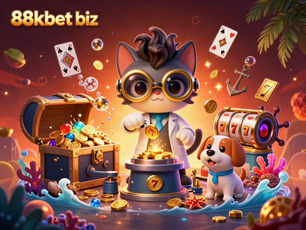 Join the fun on 88kbet biz with lively casino elements and vibrant character interactions.