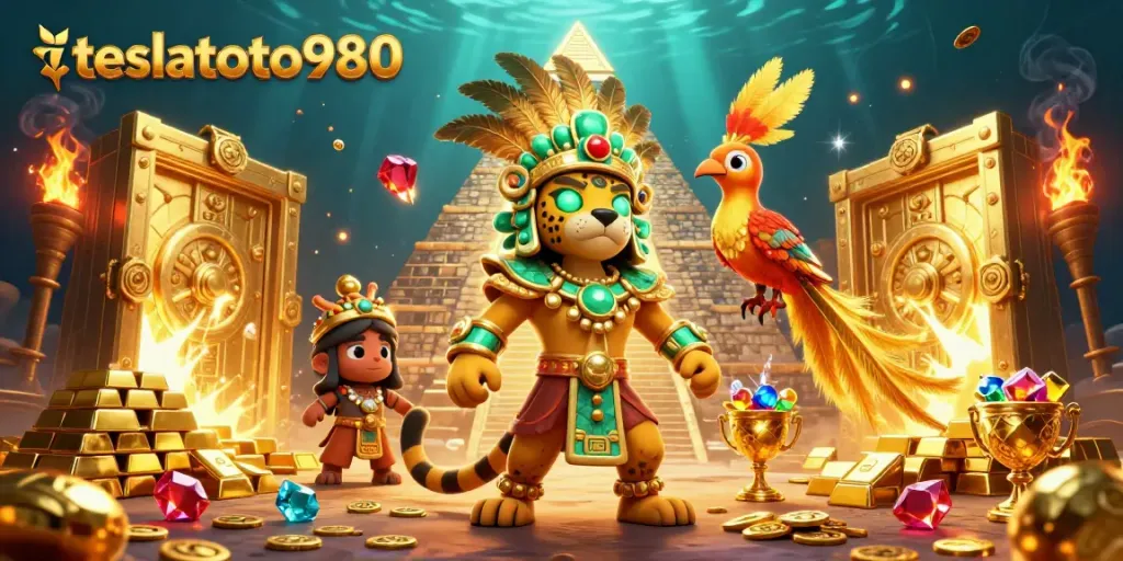 Experience the thrill of teslatoto980 with Mayan-inspired visuals and casino elements.