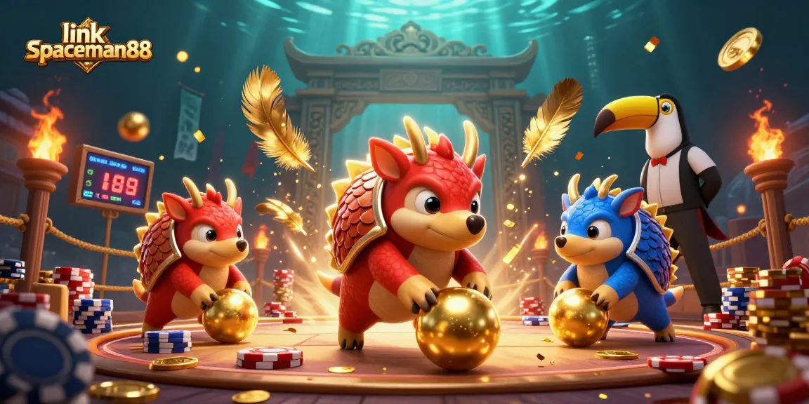 Engage in thrilling gameplay with link spaceman88 as fiery pangolins clash in an action-packed casino adventure.