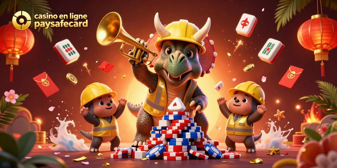 Vivez l'expérience immersive d'un casino en ligne Paysafecard avec des personnages 3D dynamiques et des éléments ludiques.