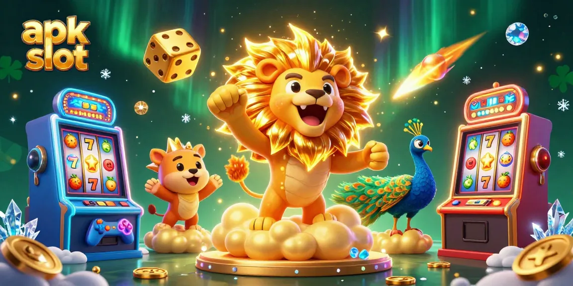 Pemain memutar mesin slot apk slot dengan angka hoki dan gulungan berbinar, meraih jackpot.