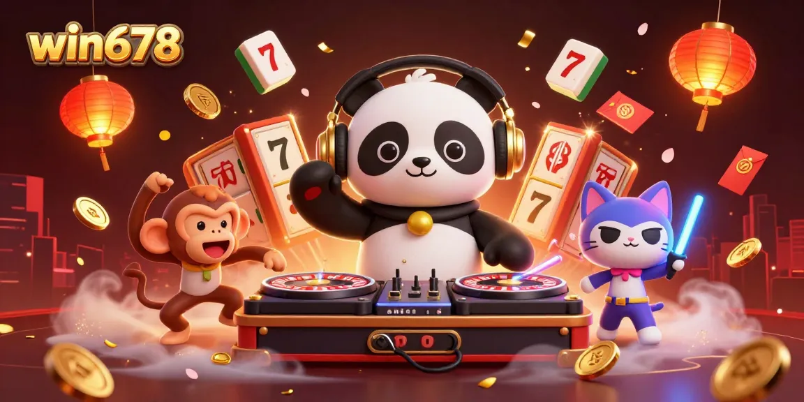 Experience exciting gameplay at win678 with fun characters in a vibrant casino atmosphere.