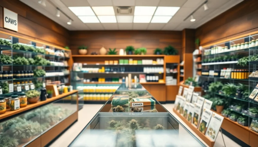 Shop diverse cannabis products in a welcoming Weed Store environment.