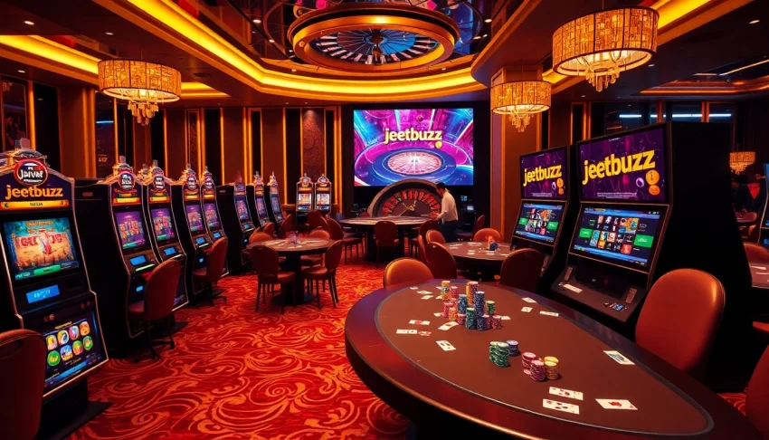 Experience the excitement of jeetbuzz ক্যাসিনো with vibrant slot machines and poker tables.