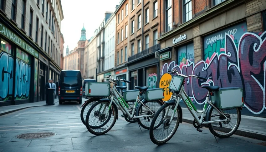 Explore the weed telegram london scene in a vibrant delivery service setting