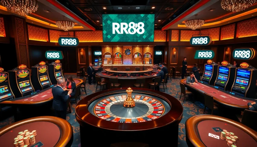 Engage in thrilling gameplay at https://rr88me.com/ with vibrant casino tables and exciting betting activities.