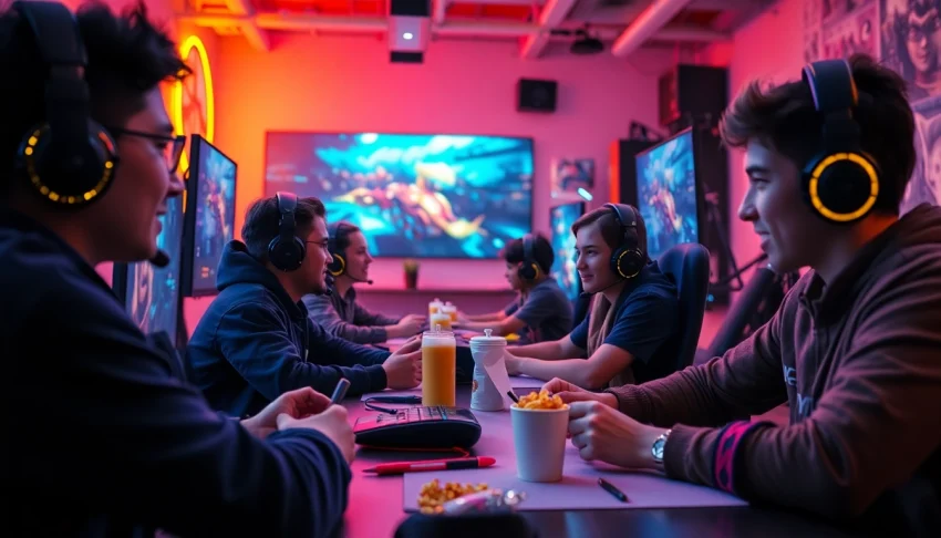 Thrilling NK88 gaming scene with players engaged in an exciting match.