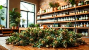 Proveer flores de CBD frescas de alta calidad a clientes en la tienda.