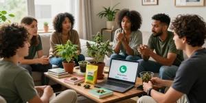 Join vibrant cannabis conversations in a warm home setting about weed telegram.